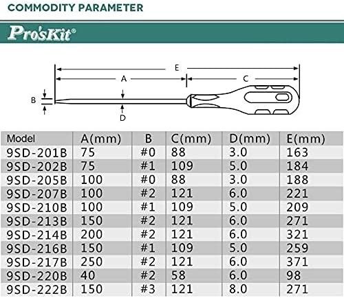 Proskit 9SD-207B 2x100 mm Yıldız Tornavida