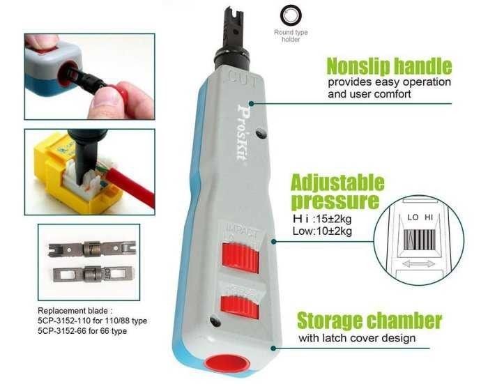 Proskit CP-3152 Patch Panel Çakma Pensesi