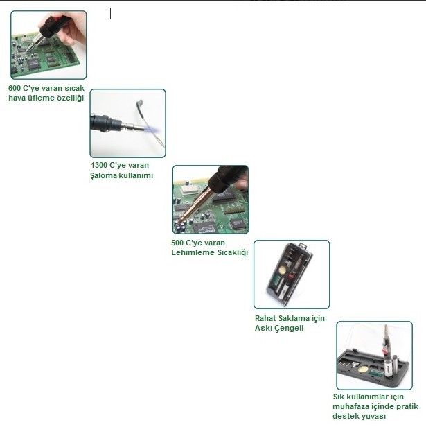 Proskit GS-23K Gazlı Havya Kiti