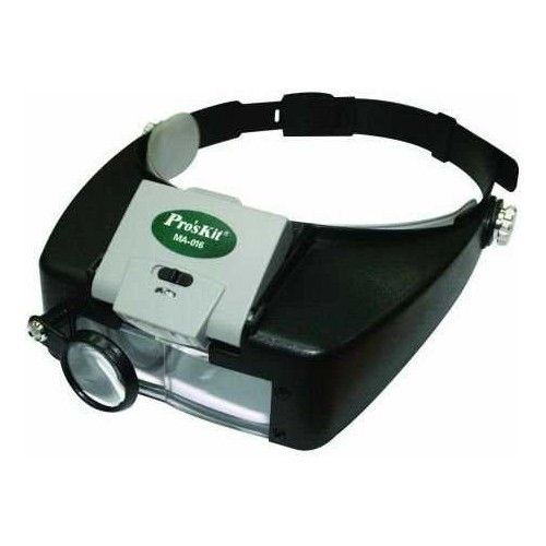 Proskit MA-016 Kafa Tipi Işıklı Büyütec