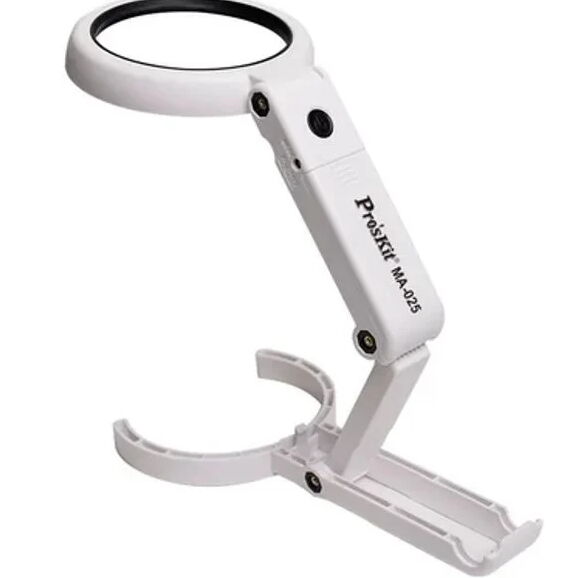 Proskit MA-025 Masa ve El Tipi Led Işıklı Büyüteç