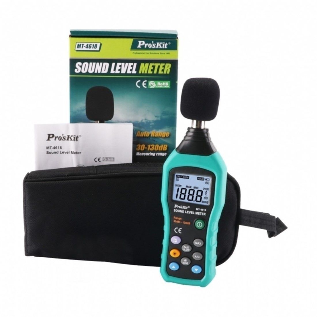 Proskit MT-4618 30-130dB Ses Seviyesi Ölçer