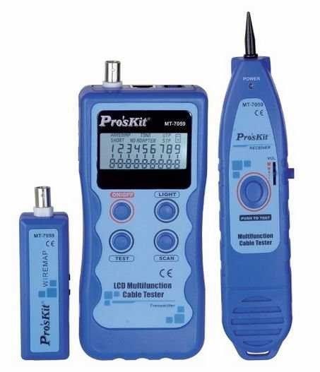 Proskit MT-7059 Lcd Ekranlı Kablo Test Seti