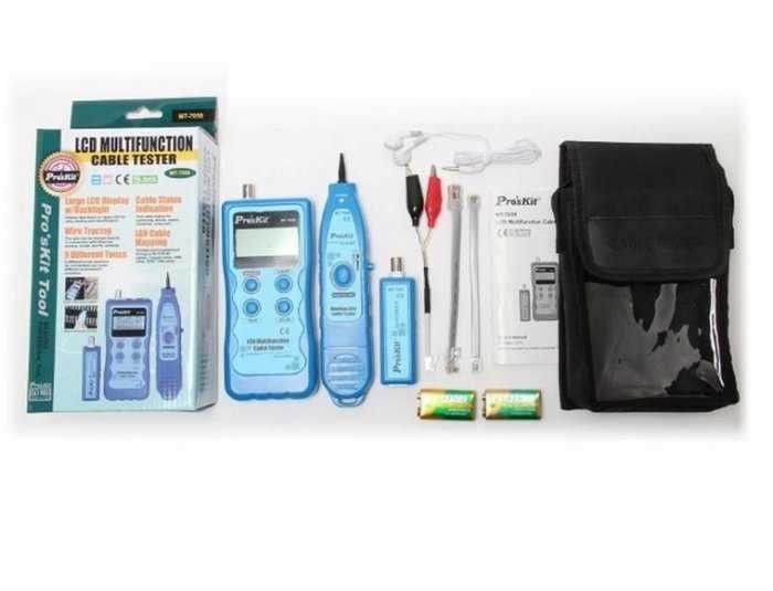 Proskit MT-7059 Lcd Ekranlı Kablo Test Seti