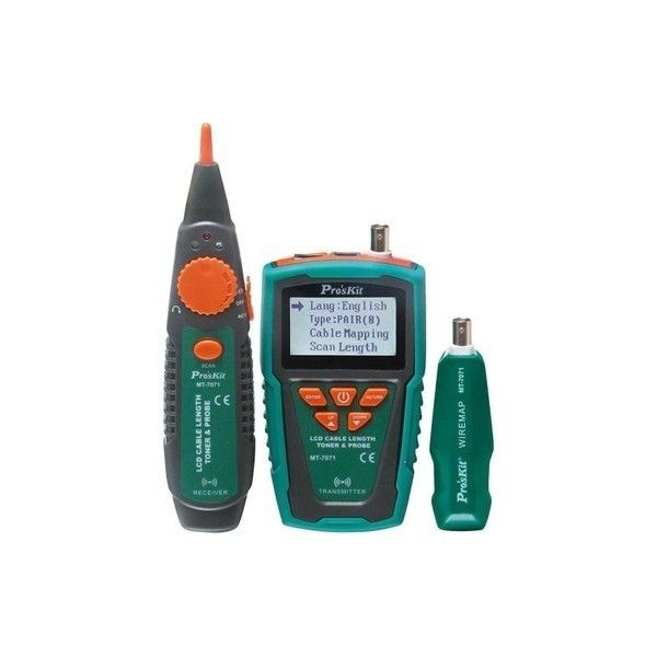 Proskit MT-7071 Kablo Mesafe Toner ve Prob Kit