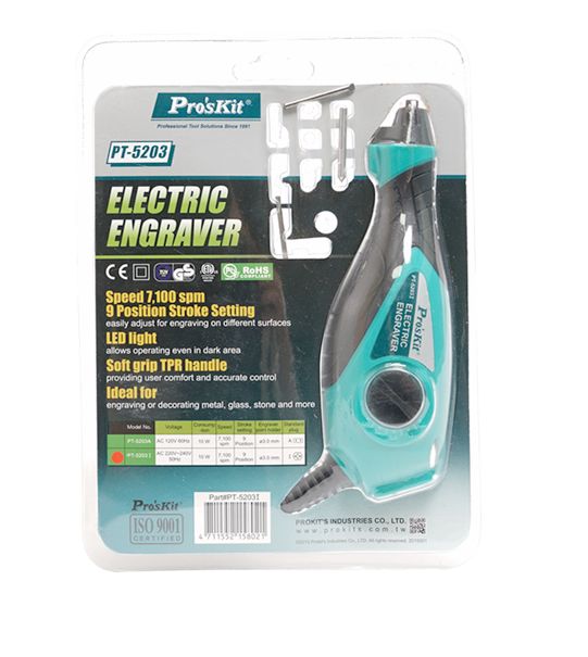Proskit PT-5203I Darbeli Gravür İşleme Seti