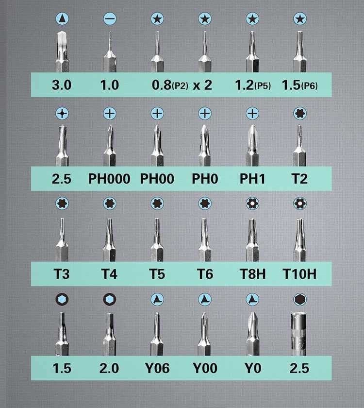Proskit SD-9322M Telefon Tamir Tornavida Seti