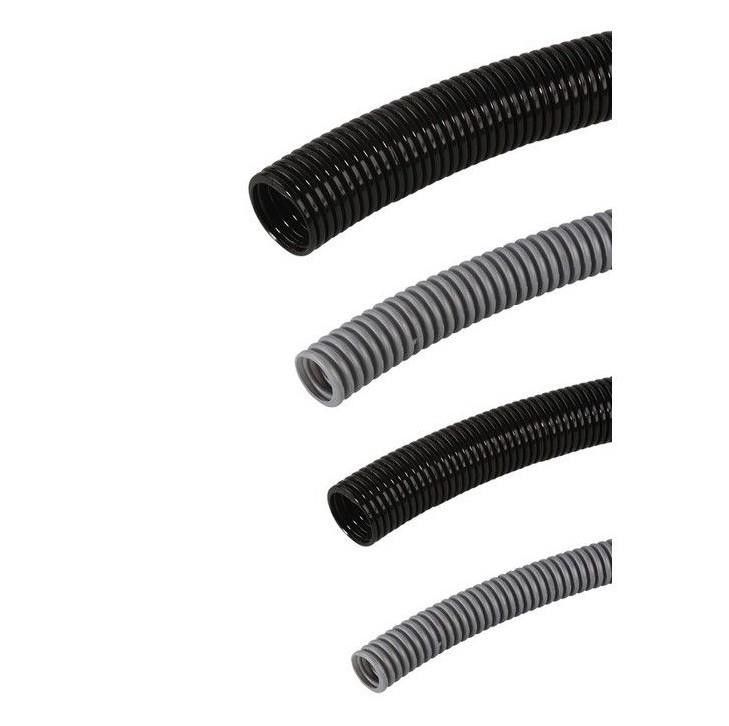 Q12 Polyamid Alev Yaymayan Spiral Boru Siyah (m50)