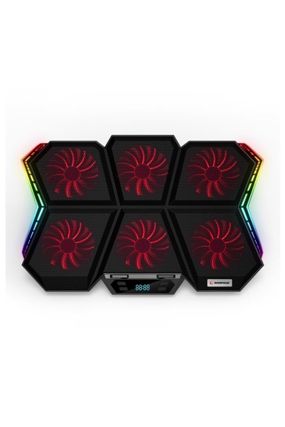 Rampage AD-RX44 X-GALE RGB Notebook Soğutucu Stand