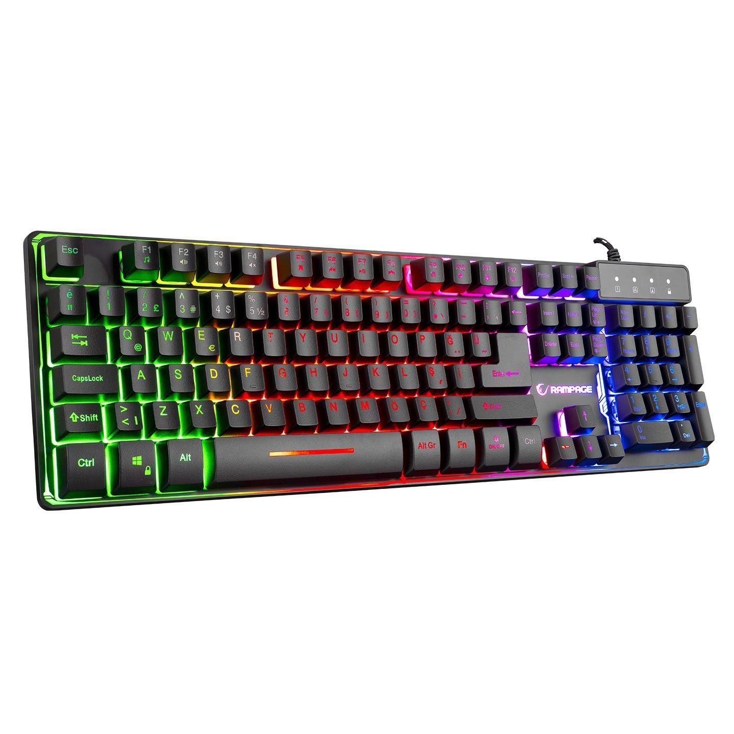 Rampage KM-RX9 Cypher Set RGB Klavye Mouse Seti