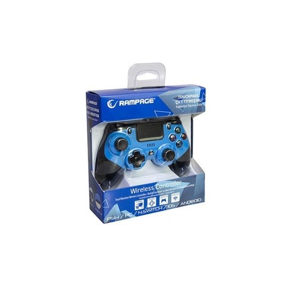 Rampage SG-RPS4 Plus Mavi BT Titreşimli Oyun Kolu