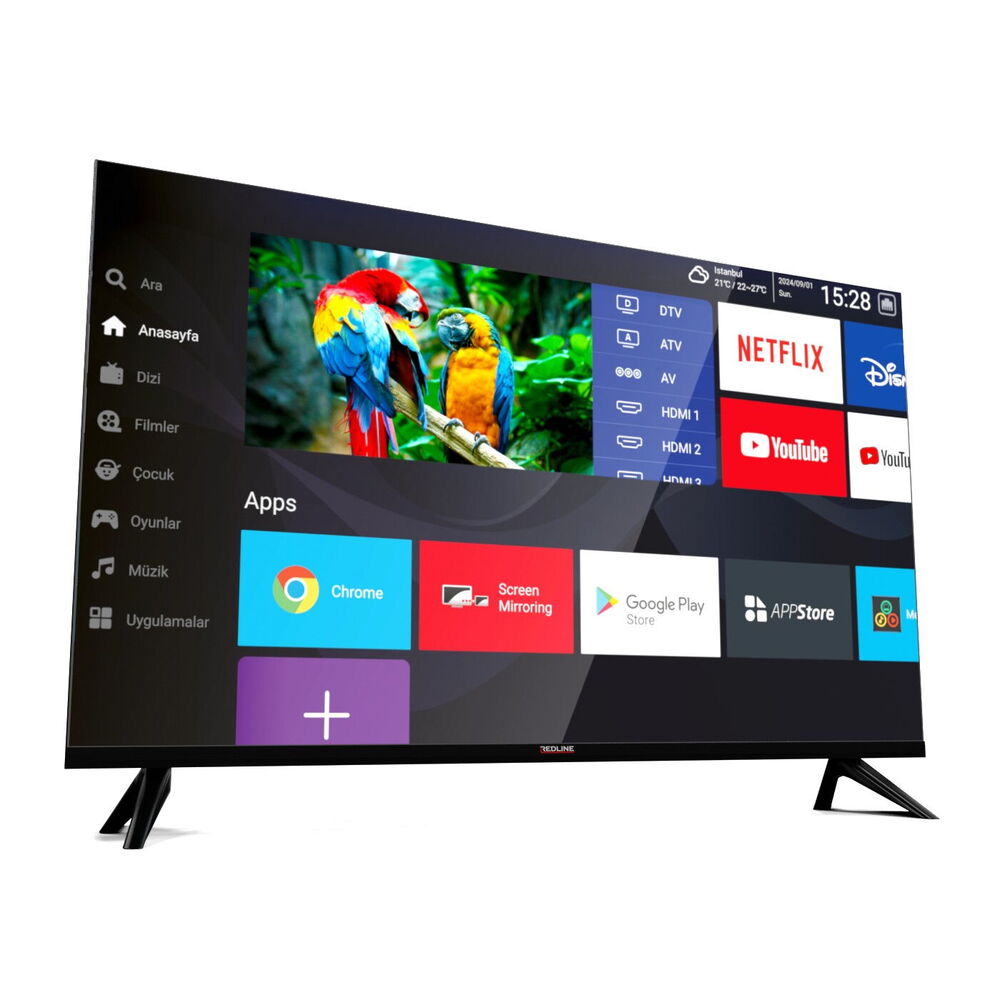 Redline GRT-50 50" 127cm 4K UHD Led Google Tv