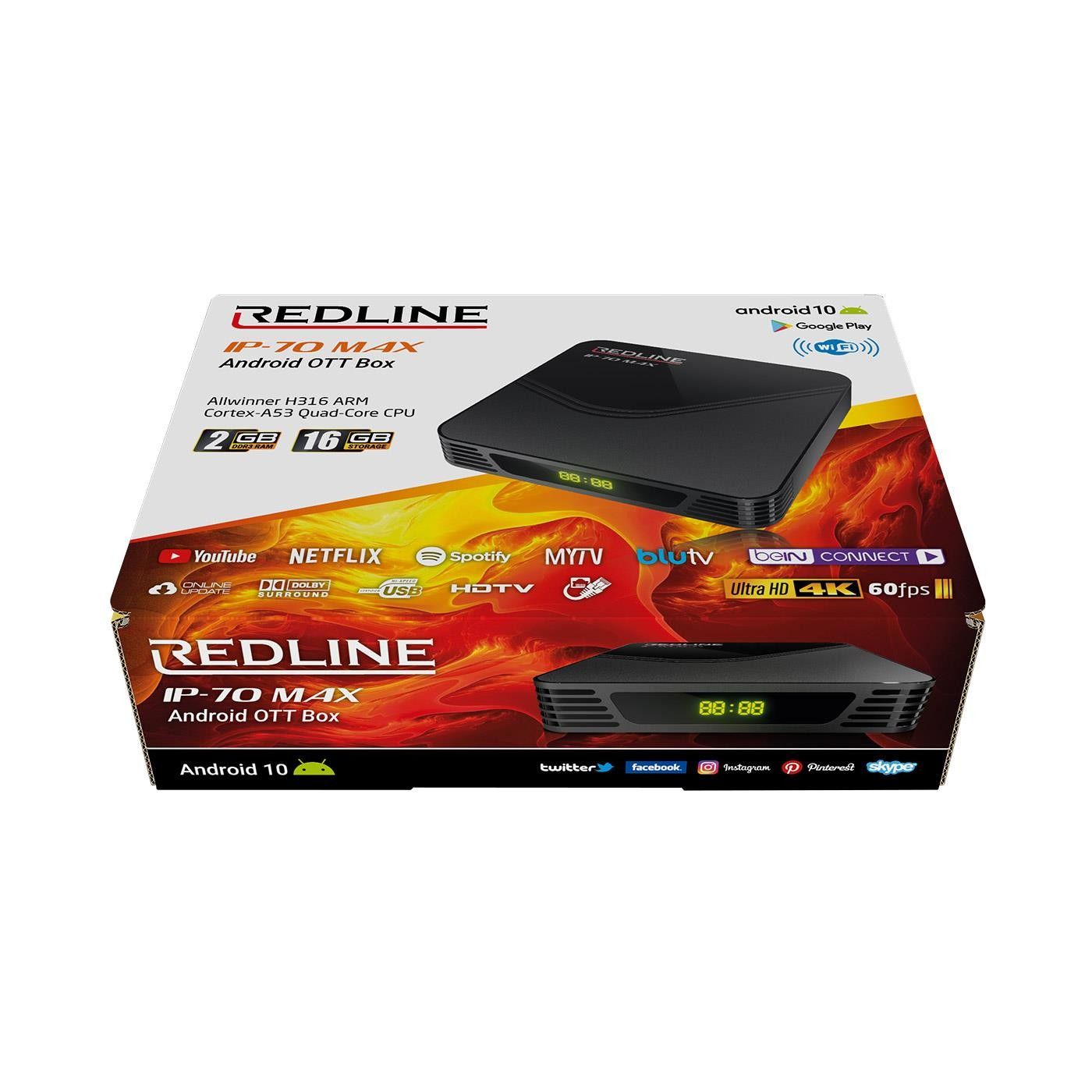 Redline IP-70 MAX 2Gb 16Gb Android 10 Tv Box