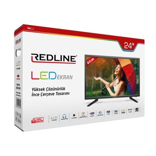 Redline M24 24" 61cm Led Ekran 12V/220V