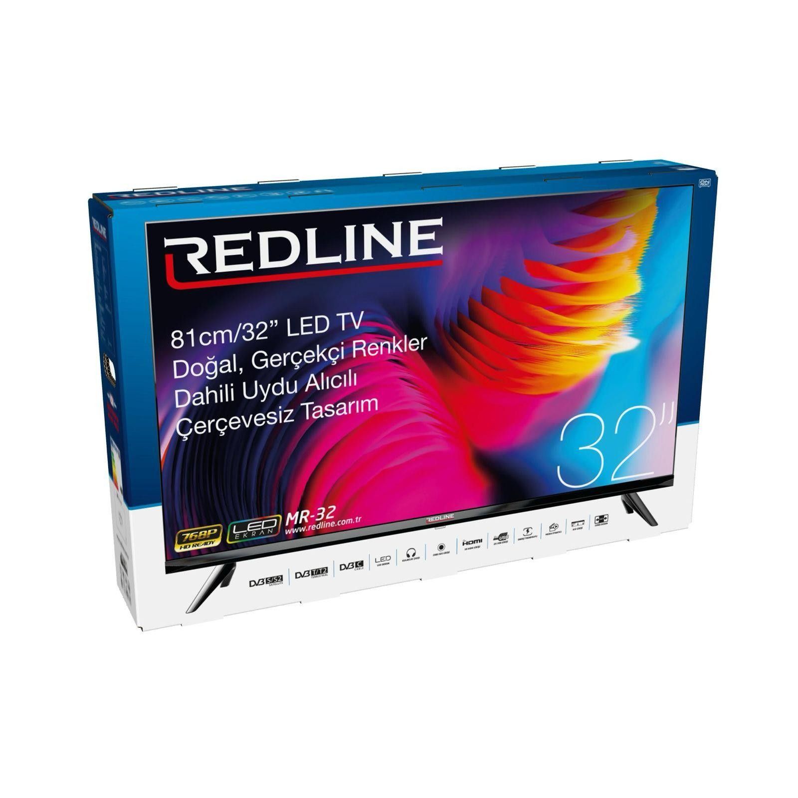 Redline MR-32 32" Uydu Alıcılı Çerçevesiz Led Tv
