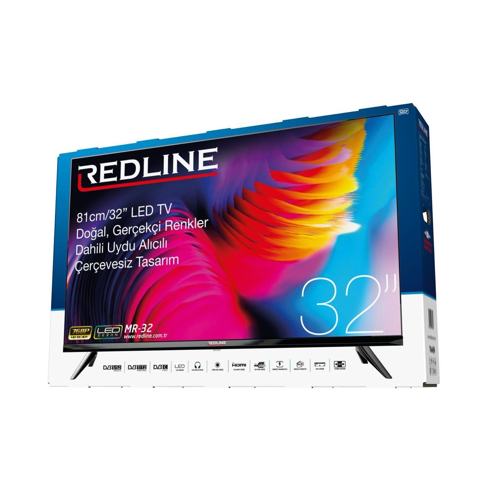 Redline MR-32 32" Uydu Alıcılı Çerçevesiz Led Tv