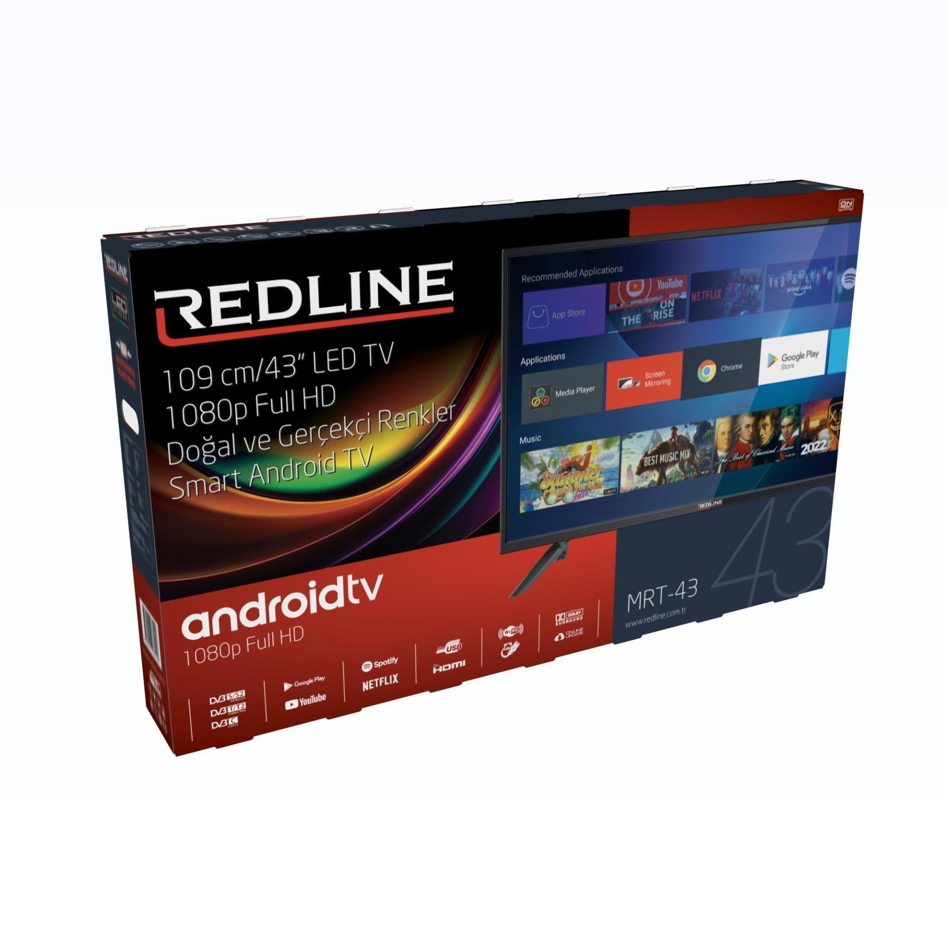 Redline MRT43 43" 109 Ekran FHD Android Smart Tv