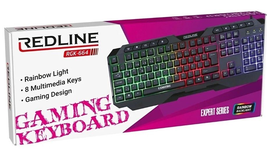 Redline RGK-664 Rainbow Oyuncu Klavye