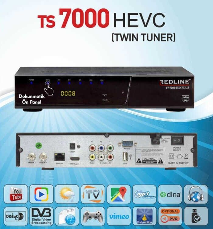 Redline TS 7000 Hd Twin Tuner Uydu Alıcısı IP TV