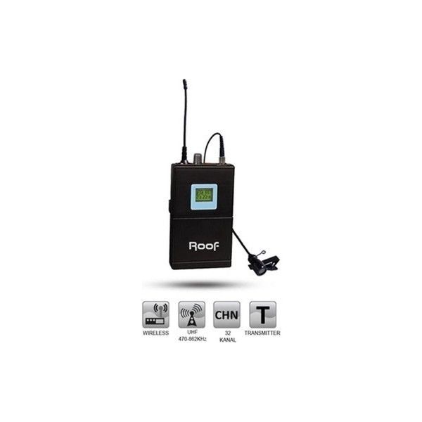 Roof R-4C R-6C Gold Uhf 1Yaka Kablosuz Mikrofon