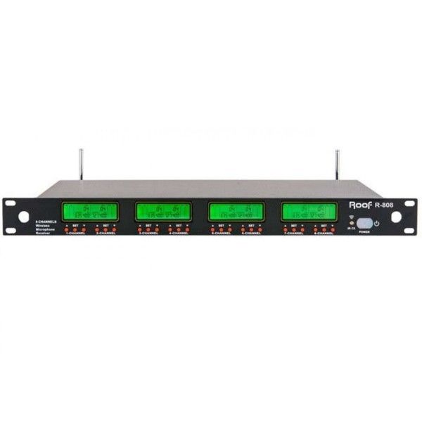 Roof R-808 8 Kanal UHF Kablosuz Mikrofon Alıcısı