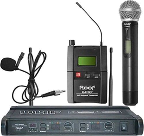 Roof R-920 1 El 1 Yaka Uhf Dijital Telsiz Mikrofon