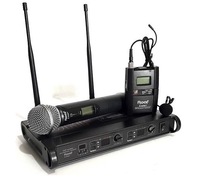 Roof R-920 1 El 1 Yaka Uhf Dijital Telsiz Mikrofon