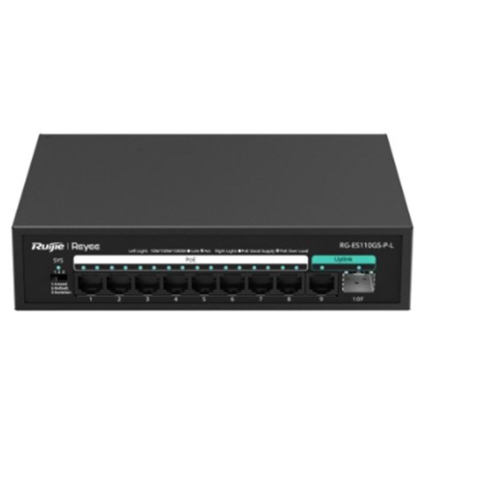 Ruijie RG-ES110GS-P-L 10 Port Gigabit SFP PoE Swit