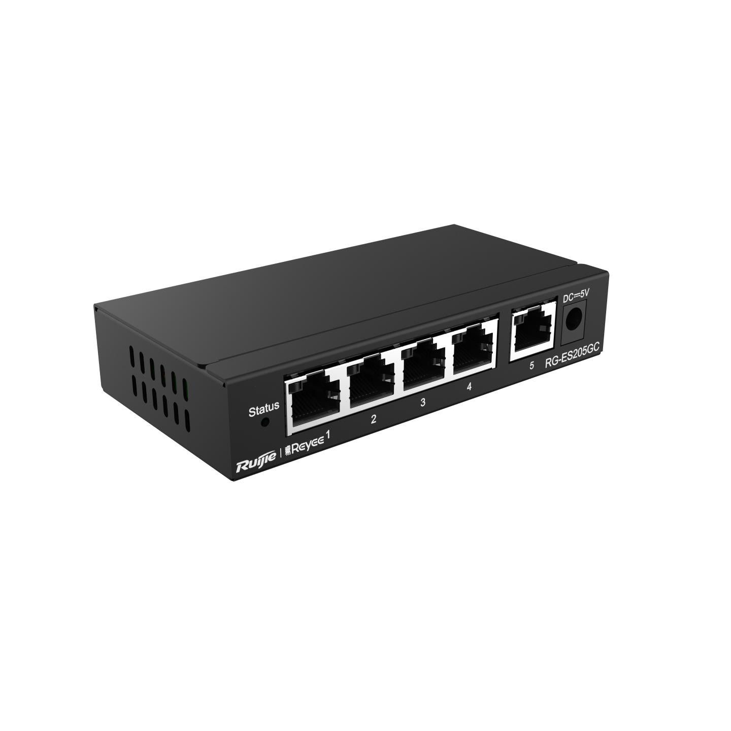 Ruijie RG-ES205GC 5 Port Gigabit Layer 2 Yönetileb