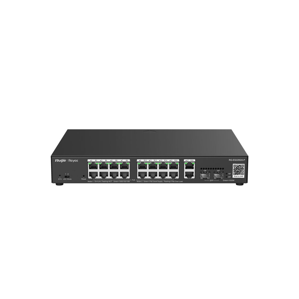 Ruijie RG-ES220GS-P 16 Port Gigabit  2XGB+2SFP PoE