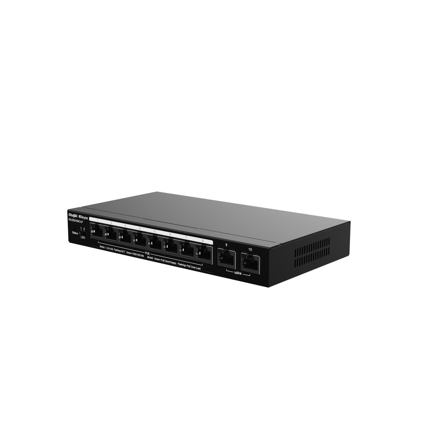 Ruijie RG-ES210GC-LP 8 Port Gigabit 2XGB UPLINK