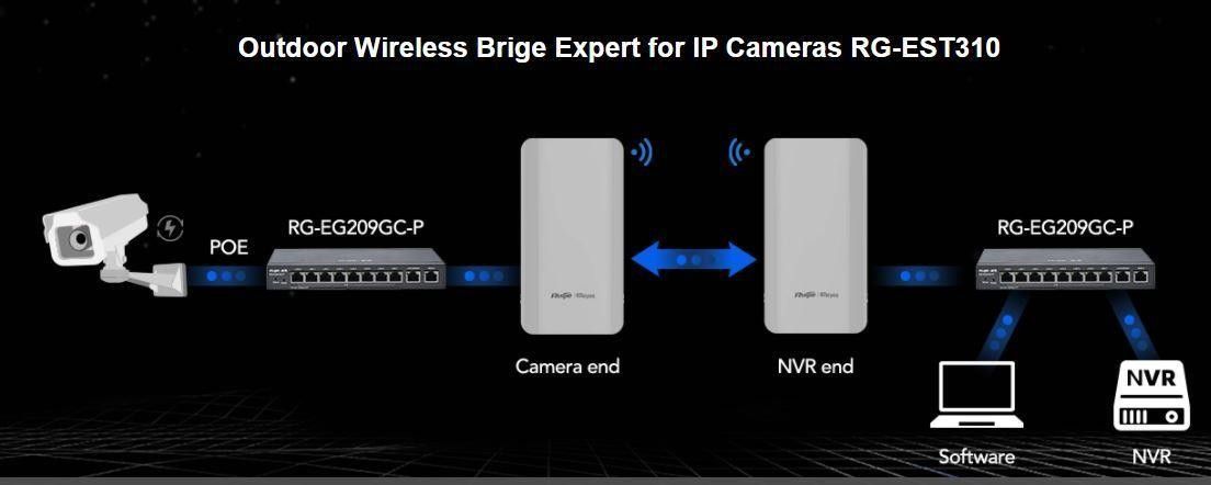 Ruijie RG-EST310 V2 Dış Ortam 867 Mbps 2li Access