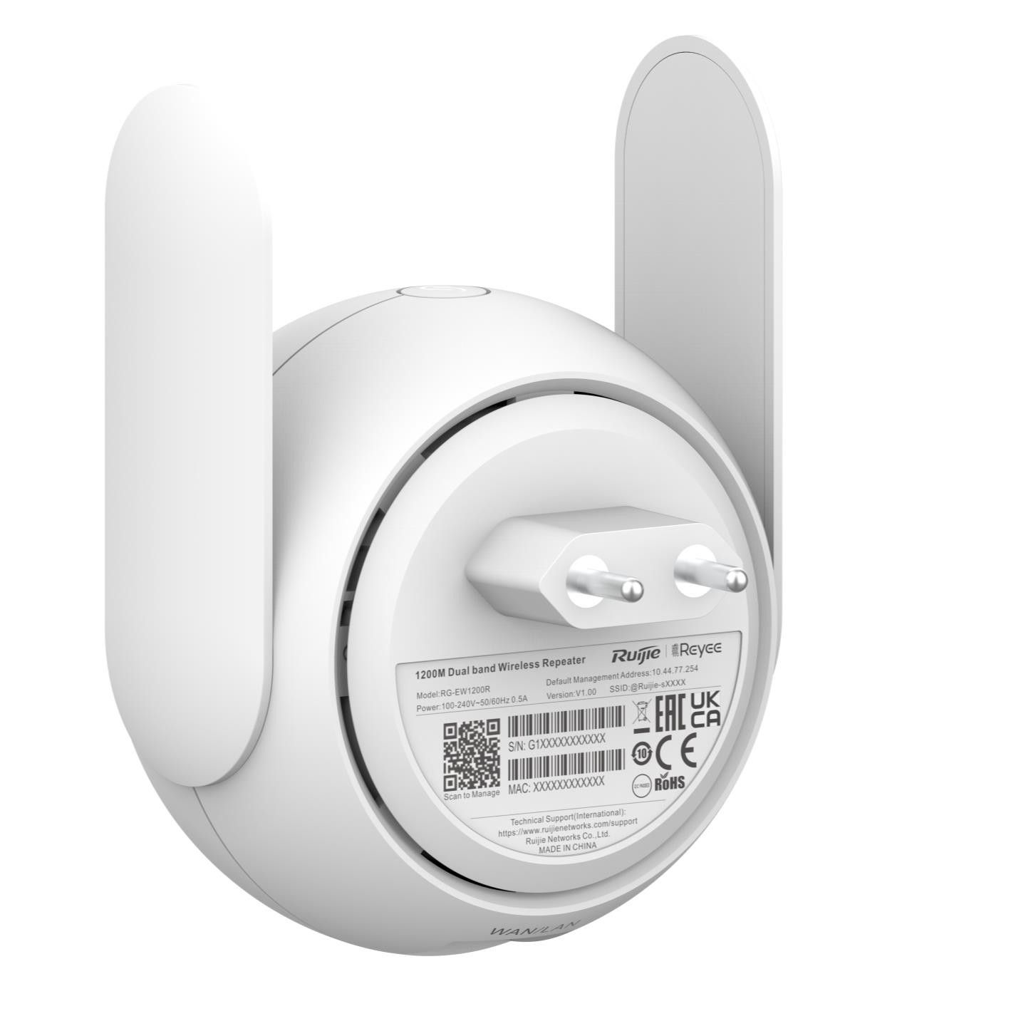 Ruijie RG-EW1200R 1200M Dual Band Wi-Fi Extender