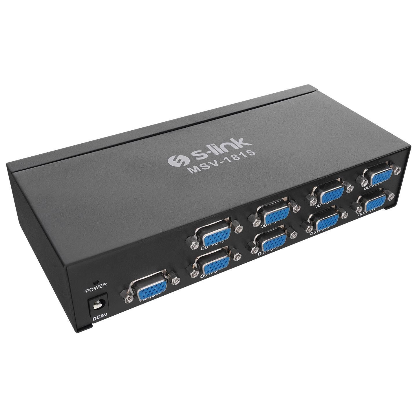 S-Link  MSV-1815 150Mhz 8Li VGA Çoklayıcı Splitter