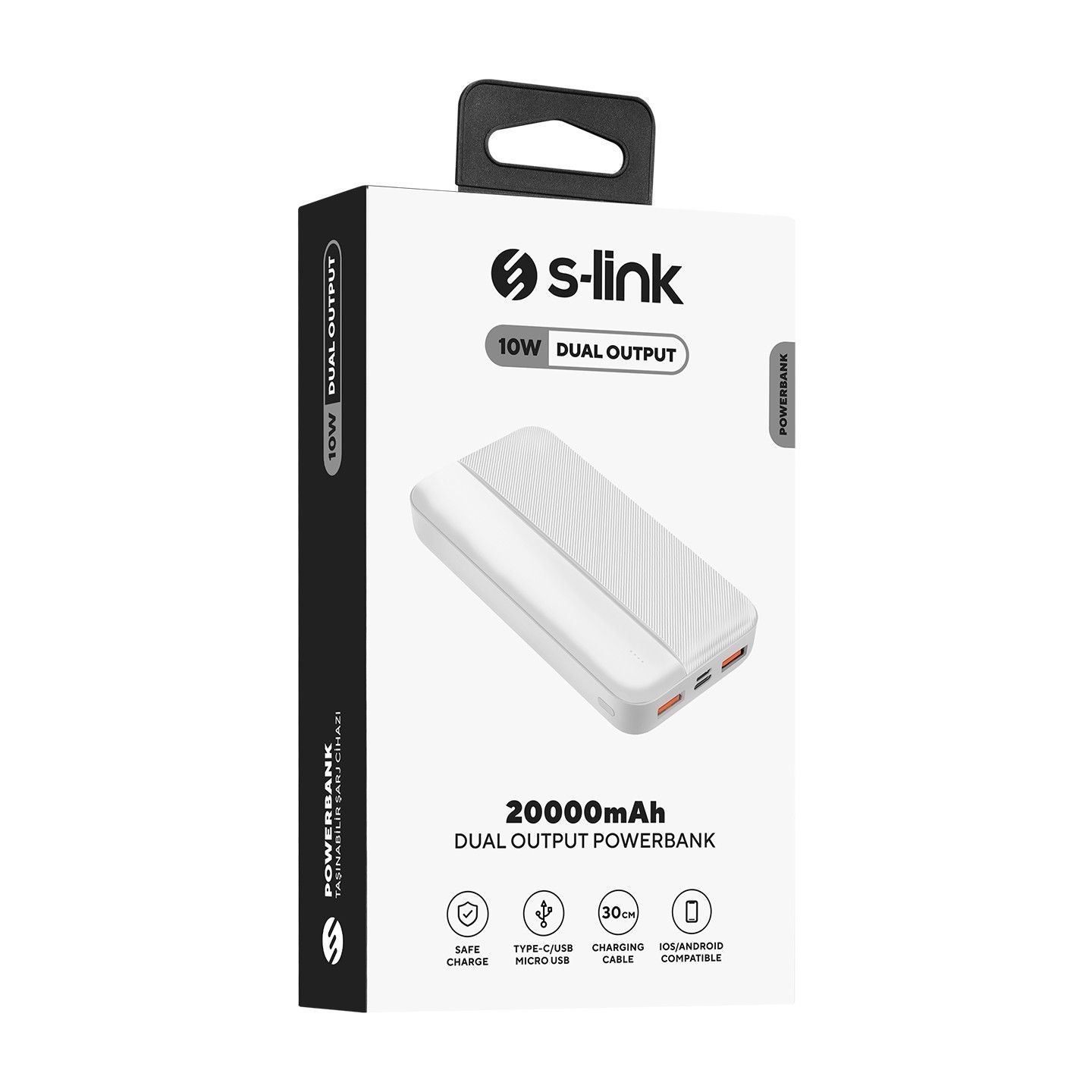 S-Link P201 20000mAh Beyaz Powerbank