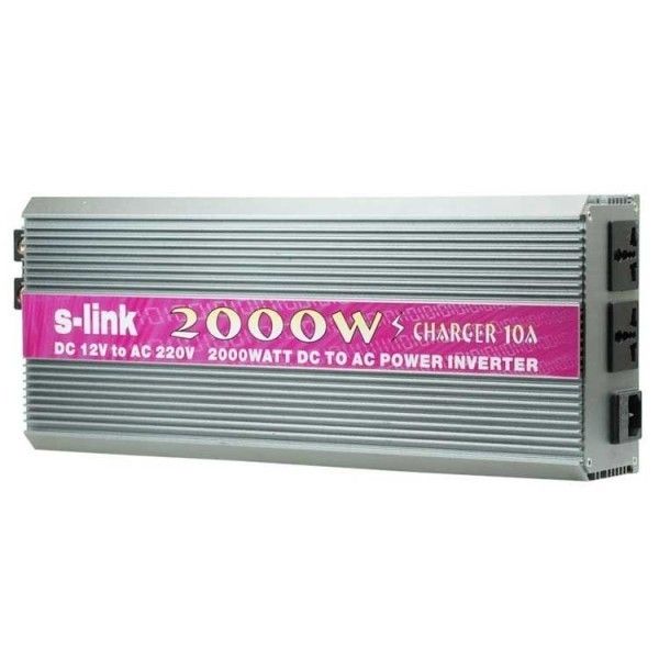 S-Link SL-2000W 2000W DC 12V-230V İnvertör