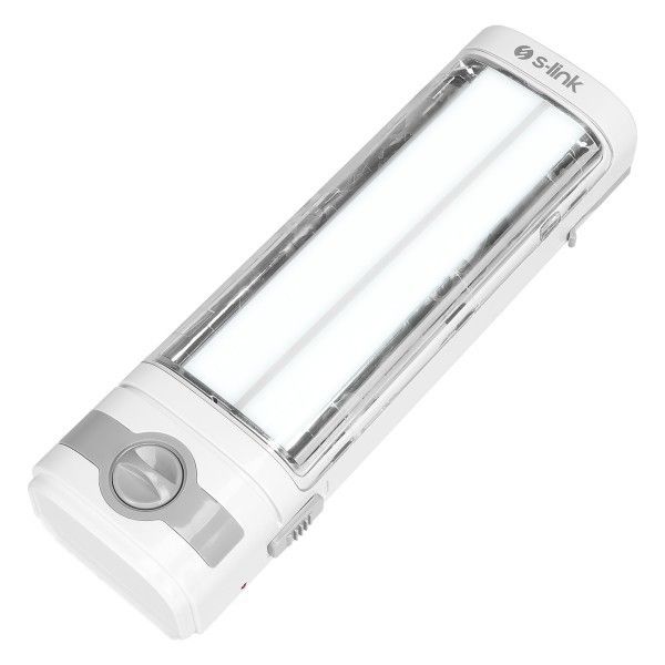 S-link SL-3657 Beyaz-Grey 4V 1500 Ah Ledli Işıldak