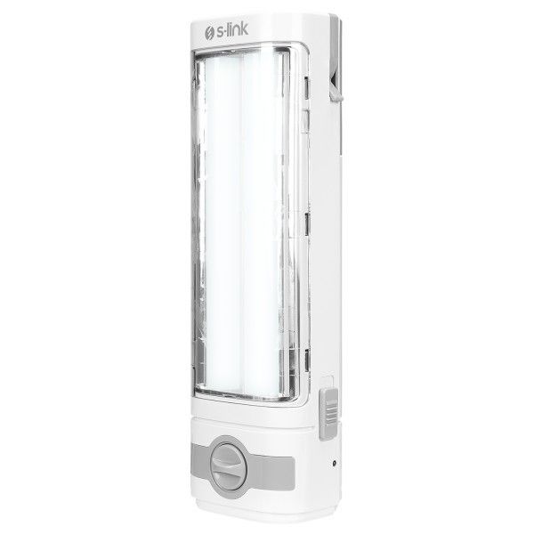 S-link SL-3657 Beyaz-Grey 4V 1500 Ah Ledli Işıldak