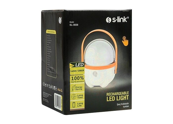 S-link SL-3658 Turuncu 2400mAh 5V/1A Ledli Işıldak