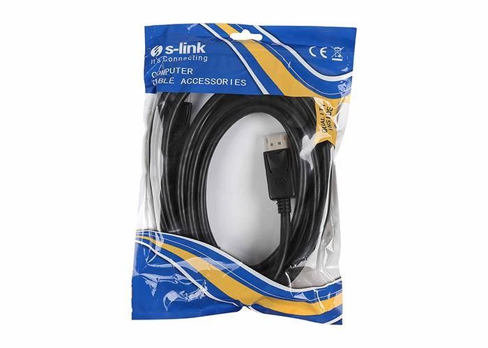 S-Link SL-463 DisplayPort Erkek-Erkek 3 Mt Kablo