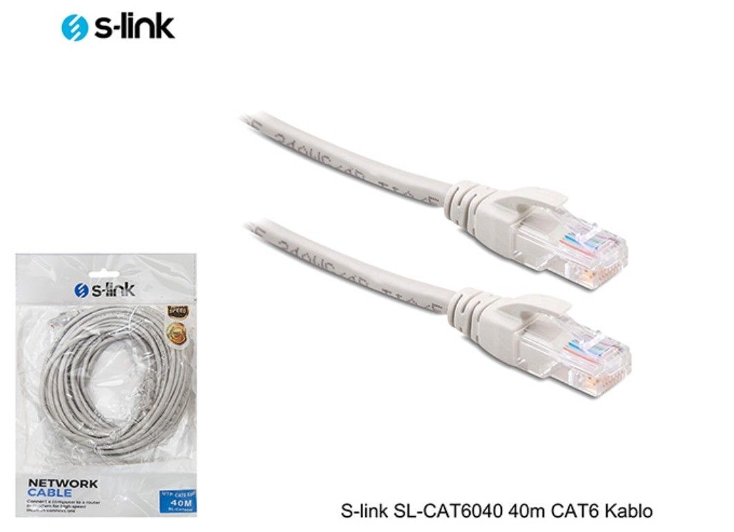 S-Link SL-CAT6040 40m. Cat6 Kablo