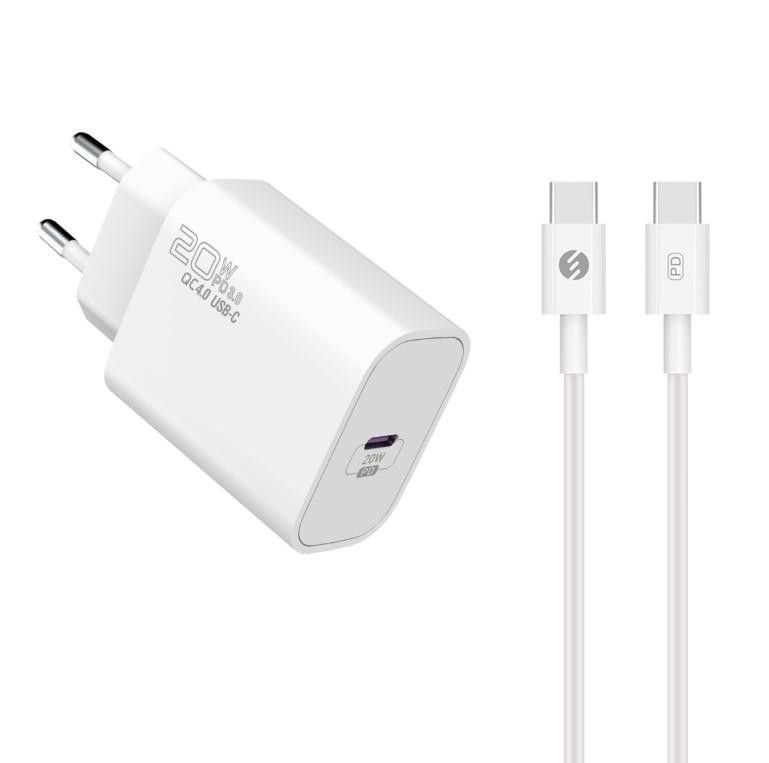 S-Link SL-EC62TP 20W Type-C Kablolu Hızlı Şarj Adp