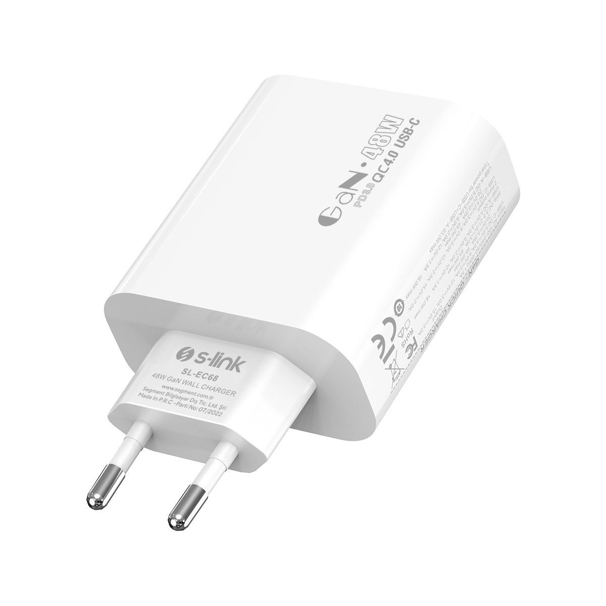 S-Link SL-EC68 45W PD 30W / QC 18W Hızlı Şarj Adap