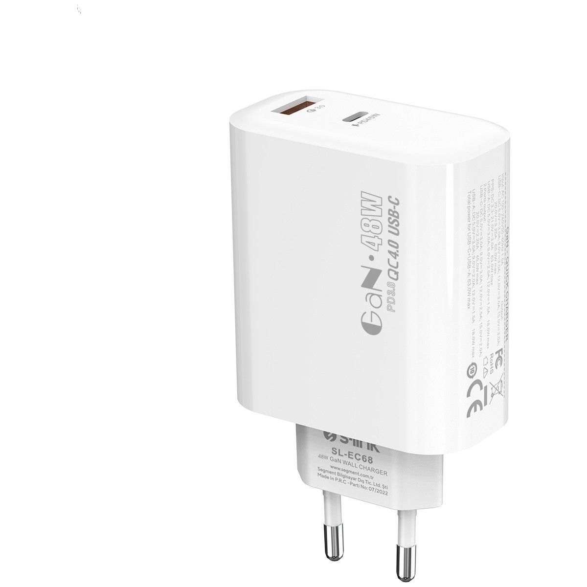 S-Link SL-EC68 45W PD 30W / QC 18W Hızlı Şarj Adap