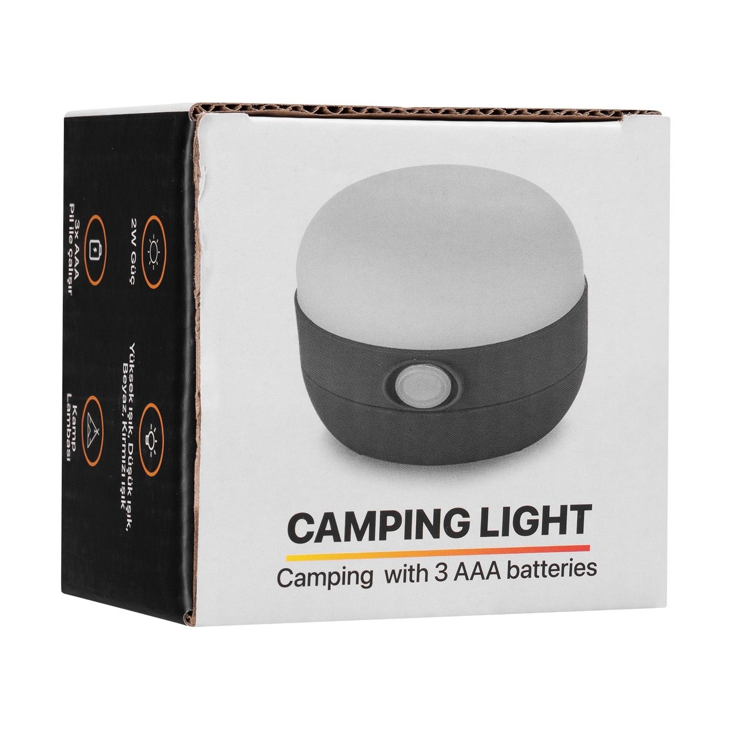 S-Link SL-F256 Beyaz/Kırmızı Ledli Pilli Kamp Fene