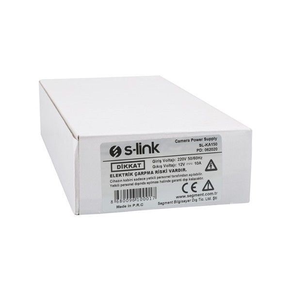 S-Link SL-KA150 12V 10A Metal Kasa Kamera Adaptörü