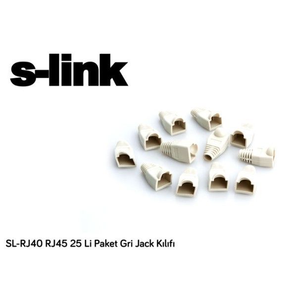 S-Link SL-RJ40 RJ45 Kılıfı Gri (25 li)