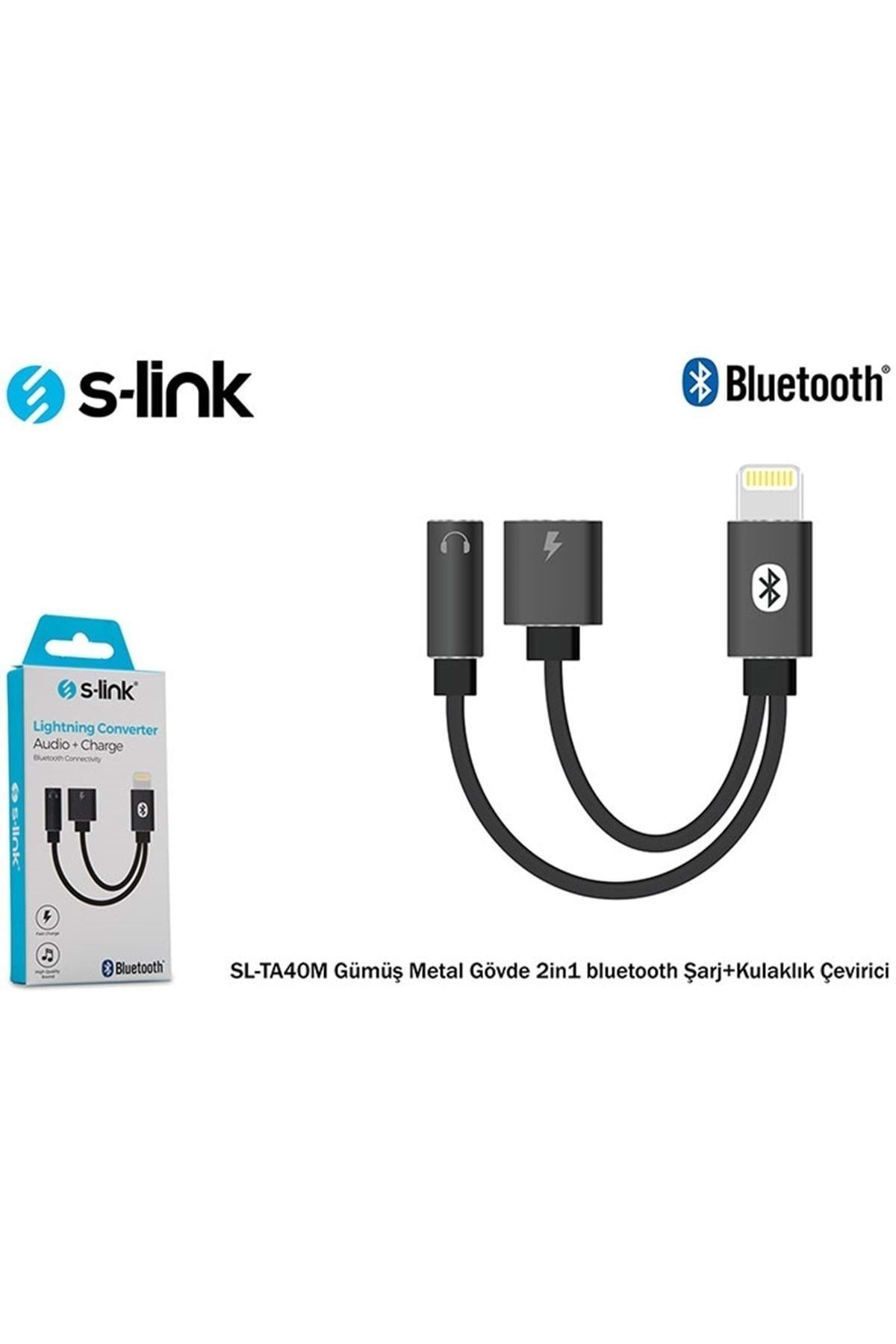 S-Link SL-TA40M Lightning to Şarj+Kulaklık Çeviric