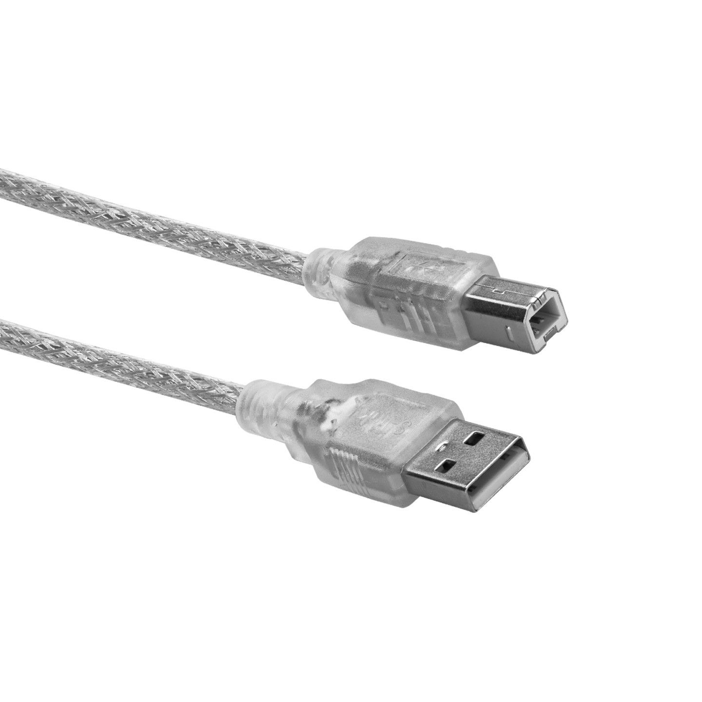 S-Link SL-U2005 5m Usb 2.0 Şeffaf Yazıcı Kablosu
