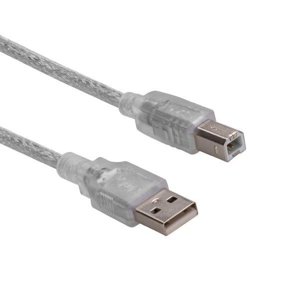S-Link SL-U2015 1.5m Usb 2.0 Şeffaf Yazıcı Kablosu